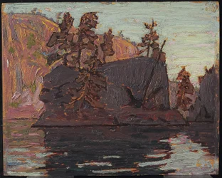 Petawawa Gorges, 1916 (olja på träpanel)